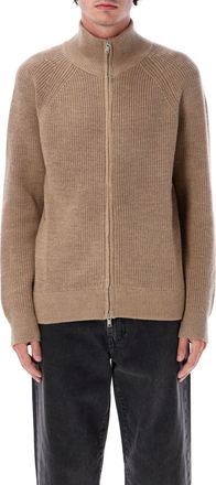 Isabel Marant Isabel Marant Mens Benet Zip Knit - Tan Wool - Size X-Large