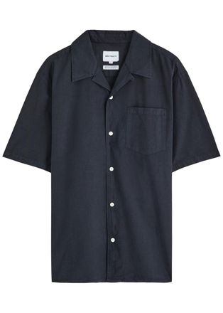 Norse Projects Carsten Cotton-blend Shirt - Navy - XL