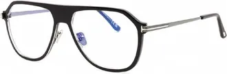 Tom Ford FT5943-B 050 Dark Brown/Ruthenium 56mm