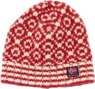 Devold Svalbard Wool Beanie M&uuml;tze - Unisex | rot/rosa