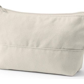 Lands End Zipper Canvas Pouch in Natural/natural at Nordstrom