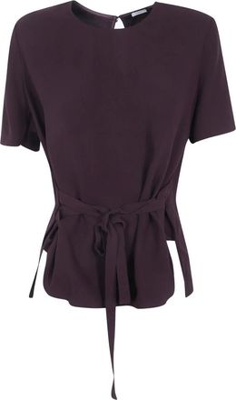 Joseph Atheris Crepe Blouse - Dames - Blouses & Shirts - Bruin - Maat: XS Viscose