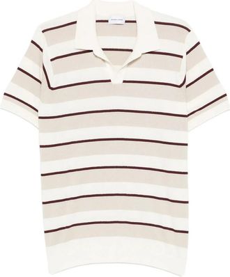 Scaglione Striped-pattern Polo Shirt