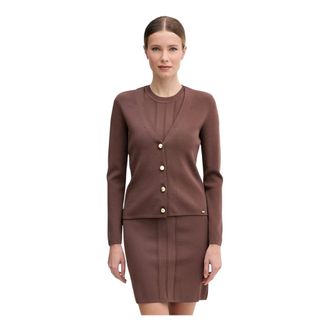 Gaud&igrave; Cardigan con Bottoni - - Knitwear - Donna - Marrone - S