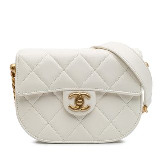 Chanel Chanel Gequilted Lamsleren Schoudertas