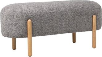 BIZZOTTO Bizzotto - Panca stile scandinavo effetto boucl&egrave; - sienna - Colore: Rosso