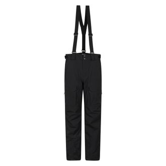 Mountain Warehouse Heren Ariel Waterdichte Cargo Skibroek (Zwart)