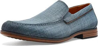 Stacy Adams Ridgely Moc Toe Slip-On Loafer Mens Shoes Navy : 11.5 M, Canvas