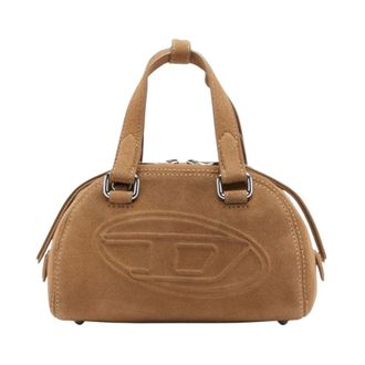 Diesel Handbags, female, Brown, Size: ONE SIZE 1DR Dome Mini Bowling Bag