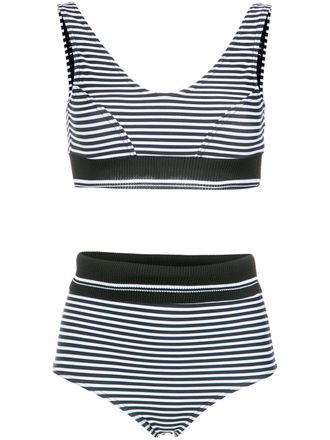 Amir Slama bikini broek met print en print - Zwart