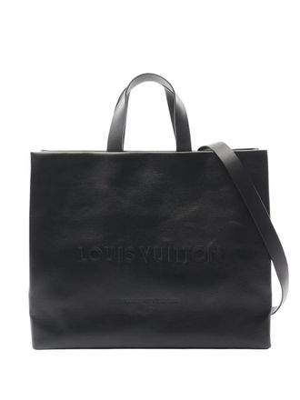Louis Vuitton 2021-2025 Calfskin Shopper Tote MM satchel - women - Calf Leather - One Size - Black