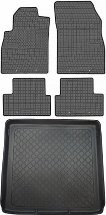 OEM Opel Astra Iv J Kombi De 09.2010 A 03.2016 Set - Alfombrillas De Goma Para Coche + Alfombrilla Para Maletero