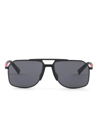 Prada Linea Rossa square-frame sunglasses - Black
