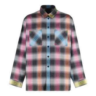 Givenchy Casual Shirts, male, Multicolor, Size: 3XL Checked Cotton Shirt