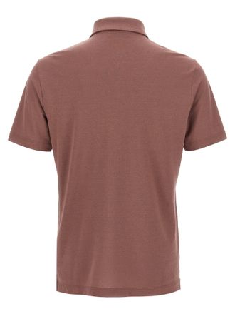 Zanone Ice Cotton Polo Shirt - mauve