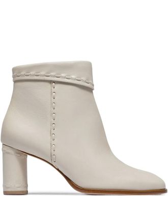 Bernardo Bernardo 1946 76mm Gene block-heel boots - White