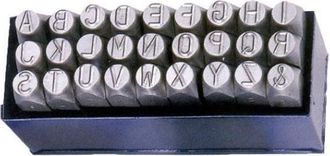 cofan Conjunto Estampaci&oacute;n Letras 3 Mm, Juego De Punzones De Letras. Fabricado En Acero De Aleaci&oacute;n De Alta Calidad Que Proporciona Una Mayor Resistencia Y 