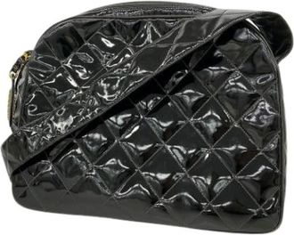 Chanel Pre-owned Vintage Schoudertas - Dames - Pre-owned - Zwart - Maat: ONE Size Leer