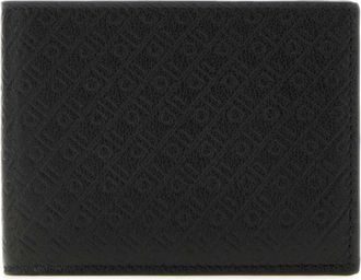 Ferragamo Portemonnee met Monogram - Heren - Portefeuilles - Zwart - ONE Size - Leer - Accessoires