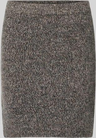 Sams&oslash;e & Sams&oslash;e Minirock mit elastischem Bund Modell KELSIE in Mittelbraun Mel, Gr&ouml;&szlig;e L