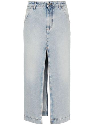 Darkpark Gonna Erika midi denim - Blu