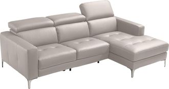 Egoitaliano Ecksofa »Matt, erstklassiger Sitzkomfort, aufwendige Detailverarbeitung, L-Form« mit verstellbaren Kopfteilen zum Relaxen