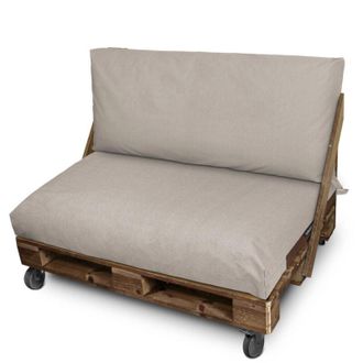 Happers Funda Para Coj&iacute;n De Palets Asiento 120x80x20 Sin Relleno Piedra Naylim Mate Happers