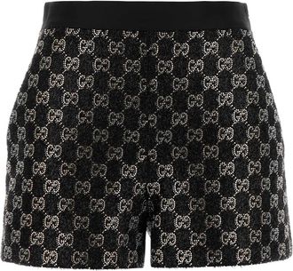 Gucci Black Tweed Shorts