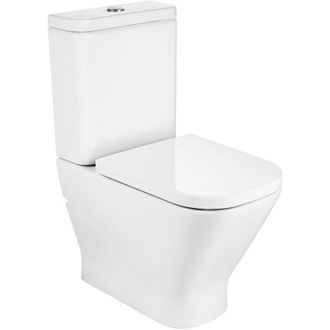 Roca Inodoro Completo Con Taza Con Salida Dual Con Cisterna De Alimentaci&oacute;n Inferior Y Asiento Con Ca&iacute;da Amortiguada The Gap - Roca