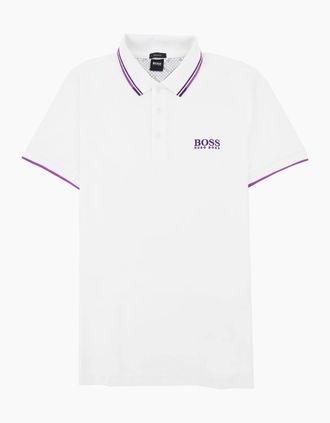 HUGO BOSS Mens Hugo Boss Paddy Pro Golf Polo Shirt White 105 - Size: 36