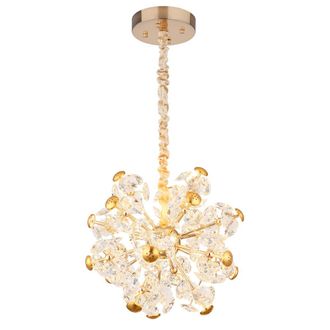 Globo Lighting Globo - L&aacute;mpara Colgante - Floriella - Dorado - Vidrio - &Oslash; 50cm