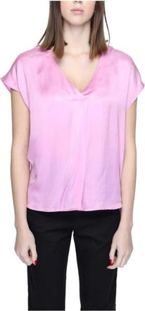 Rinascimento Dames, Blouses & Shirts, Roze, Maat: XL Viscose