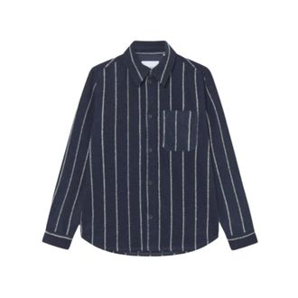 Les Deux Shirts - Heren - Casual Overhemden - Blauw - S - Overhemden