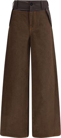 sacai Nylon And Denim Jeans