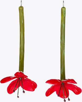 Tory Burch Womens Curiosity Flower Earrings, One Size