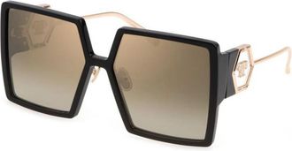Philipp Plein Montatura Spp 028M 700X Zonnebril - Dames - Zonnebrillen - Zwart - 61 MM - Accessoires