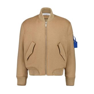 Off-white Quote Bomberjack - Heren - Bomber jackets - Bruin - M - Katoen - Jassen
