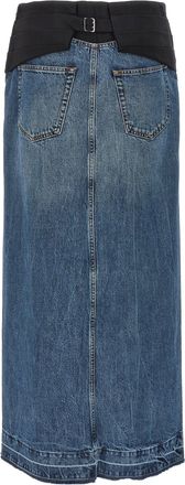 Stella McCartney Tuxedo Band Skirt - Blue