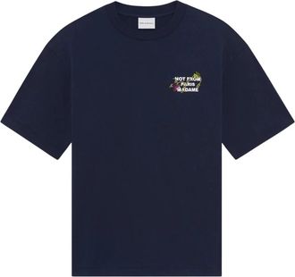 Dr&ocirc;le de Monsieur T-shirts - Heren - T-shirts - Blauw - L - Tops