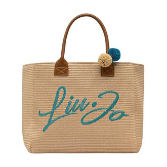 Liu Jo Bolsa de Playa de Paja - Bags - Mujer - Beige - ONE SIZE