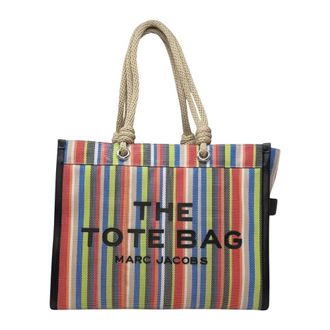 Marc Jacobs Stripe Mesh Large Tote Bag - female - Marc Jacobs - Shopping Bags - Multicolor - ONE SIZE - Bags