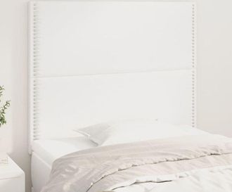 vidaXL Cabeceros 2 Unidades De Cuero Sint&eacute;tico Blanco 100x5x78/88 Cm Vidaxl