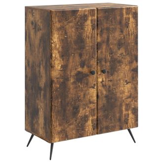 vidaXL Aparador Roble Ahumado 66 X 34,5 X 90 Cm Madera De Ingenier&iacute;a Vidaxl