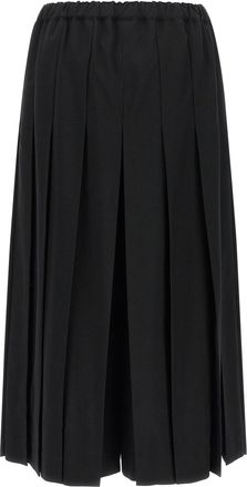 Comme Des Gar&ccedil;ons Pleated Wide-Leg Trousers - Black