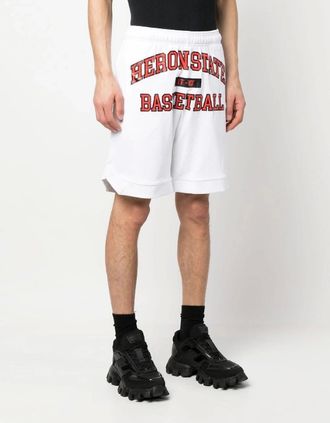 Heron Preston Mens 23 Basketball Shorts White - Size: 32/30/31