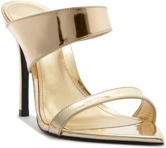Schutz Jaselle Pointed Toe Sandal in Platinum at Nordstrom, Size 7.5