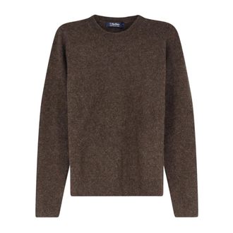 Max Mara Truien & Vesten, Dames, Bruin, S, Wol, Trui met ronde hals