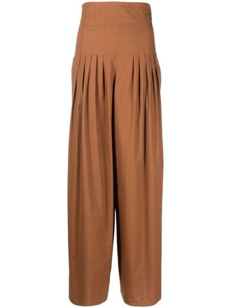 Brown Federica Tosi Cotton Pants: Shop up to −79% | Stylight