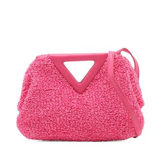 Bottega Veneta Pre-owned Bottega Veneta Small Boucle Curly Raffia The Point Triangle Satchel Ladies KO9SD57SZTQCZD2K