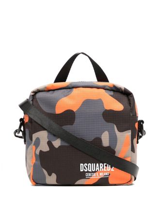 Dsquared2 camouflage-print messenger bag - men - Nylon - OS - Multicolour
